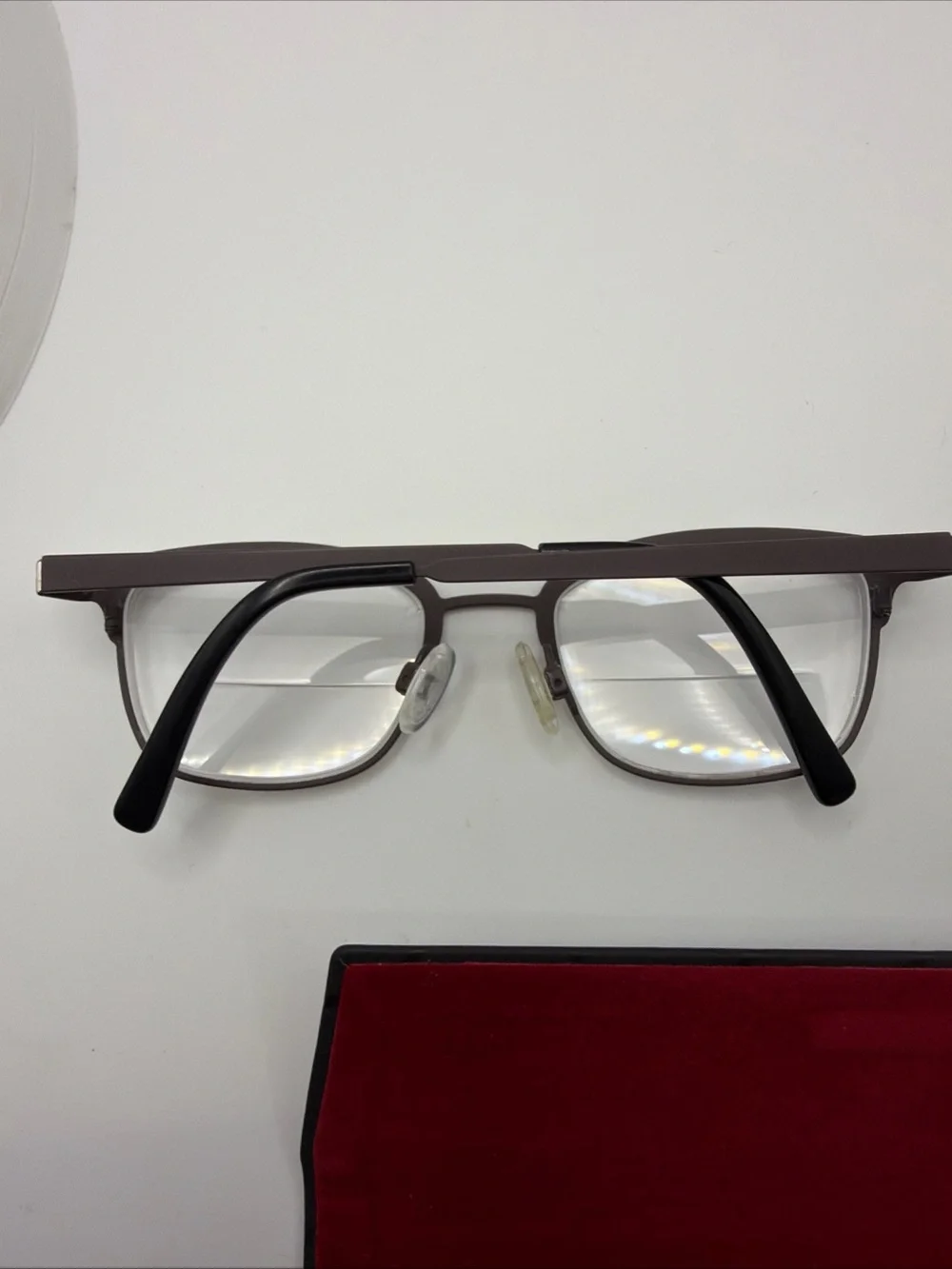 KLIIK 673 M203 45[]18 135 Gray Square Eyeglasses Frame Only Denmark With Case
